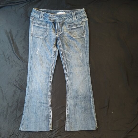 Candie's Women's Low Rise Bootcut Jeans Size 5 - Picture 1 of 4